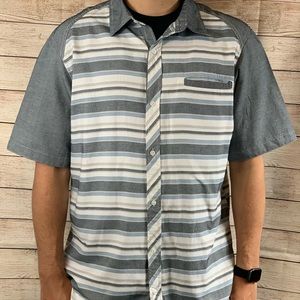 Native Code Mens Short Sleeve Button Down
